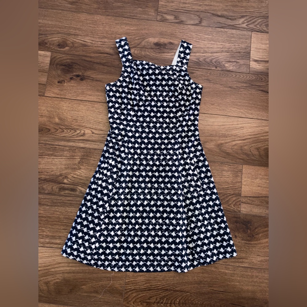 Theory women’s blue and White Geometric Sleeveless Dress size 6